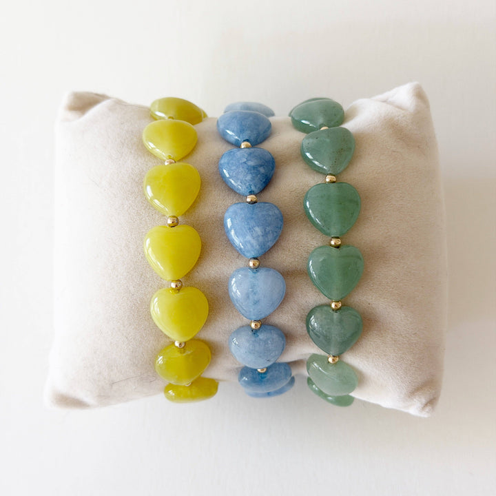 Maizy Heart Bracelets, Spring