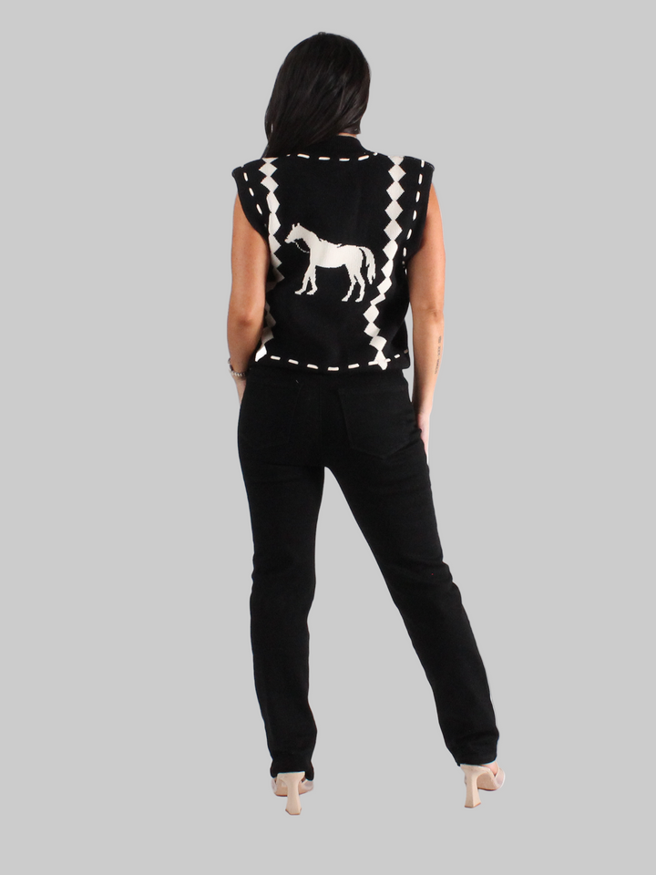 Horse Sweater Vest