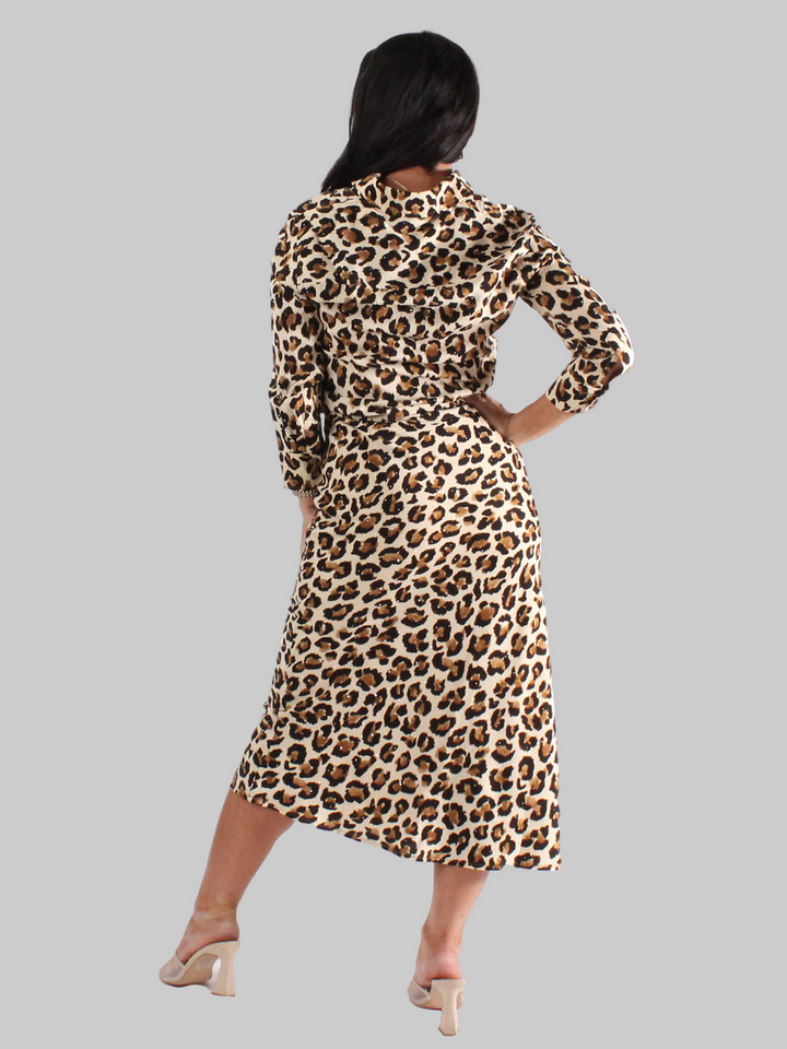 Leopard Midi Skirt