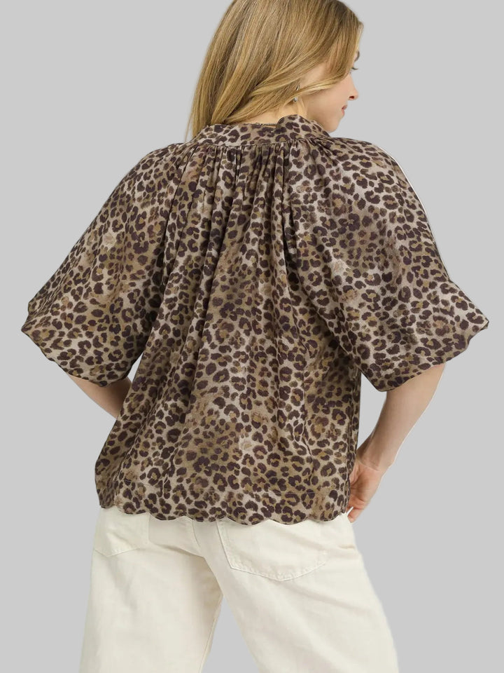 Bubble Sleeve Top