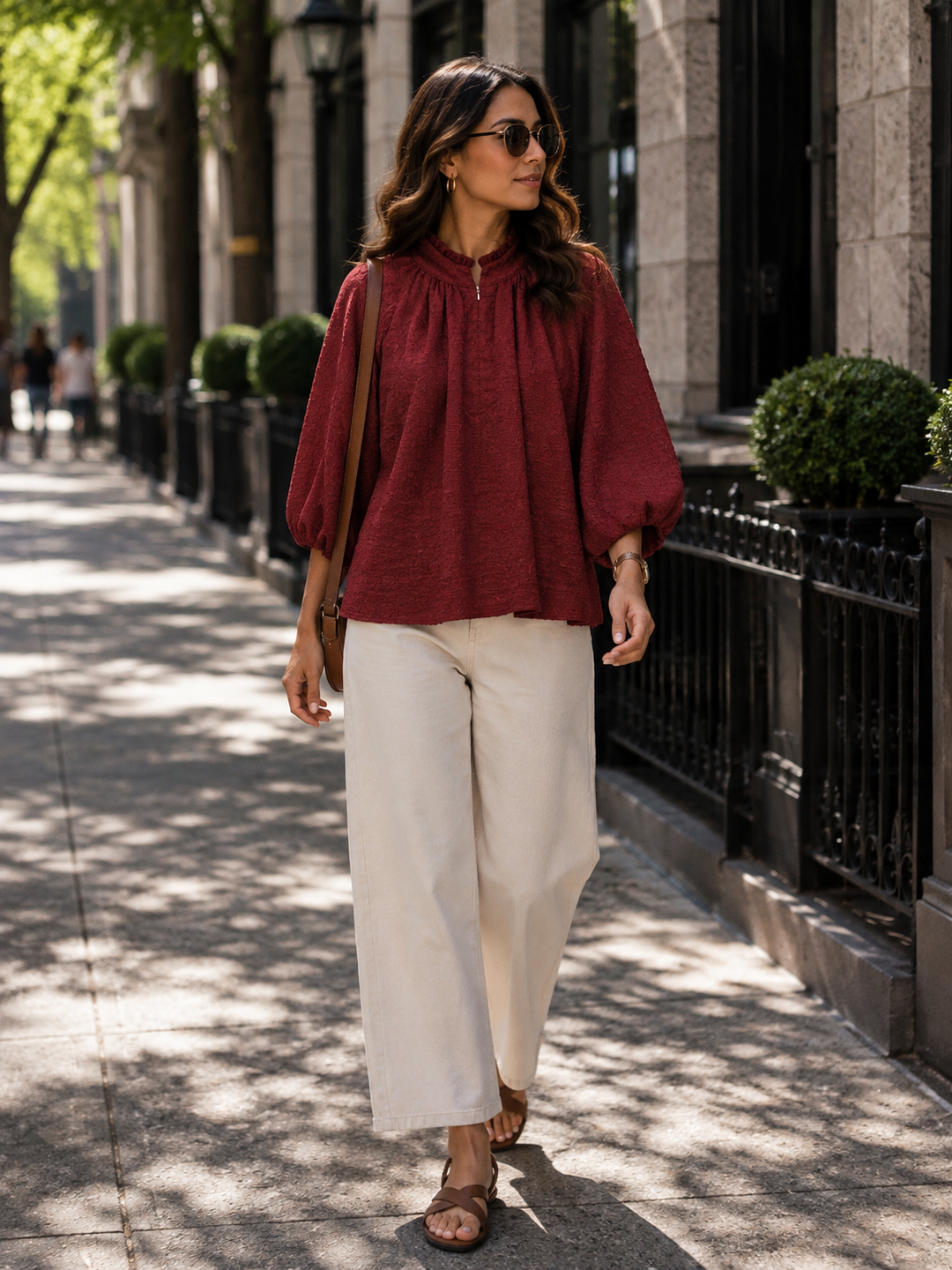 Alina Blouse Wine