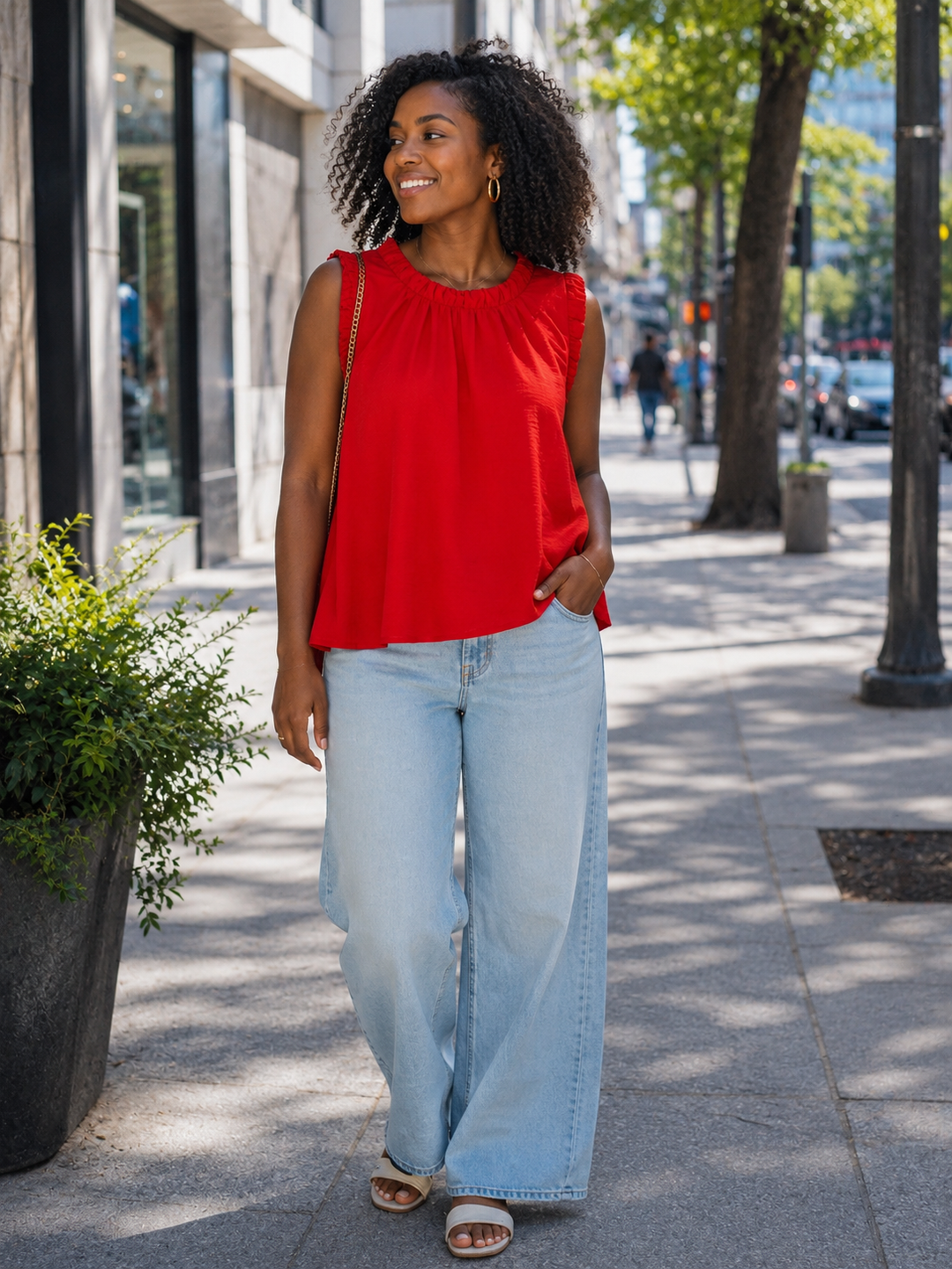 Alessia Blouse Red