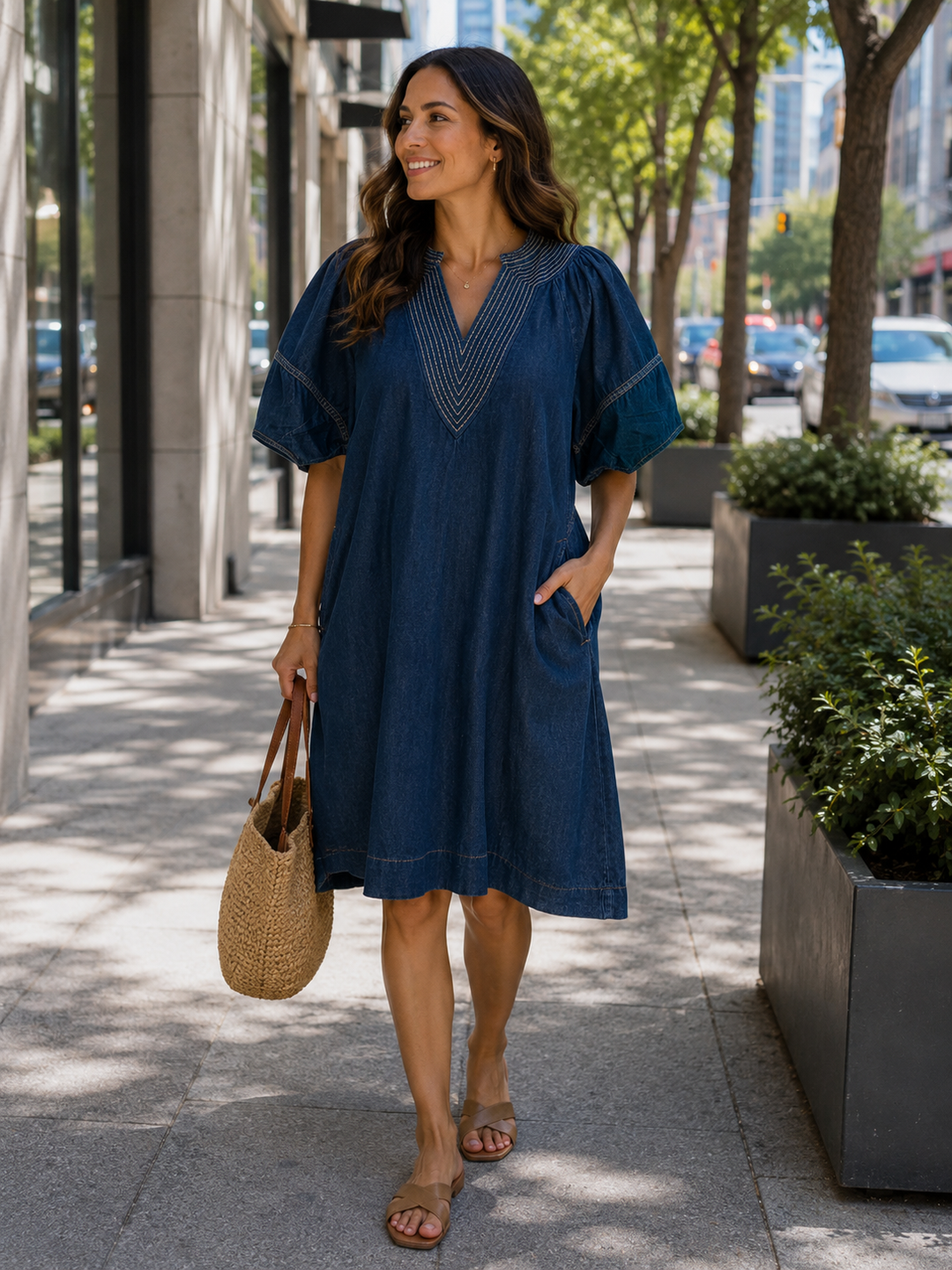 Jacquelyn Dress Denim