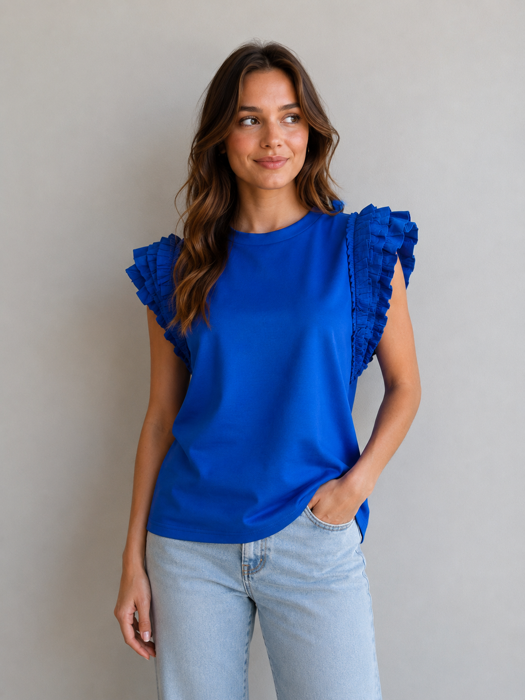 Joelle Top Pacific Blue