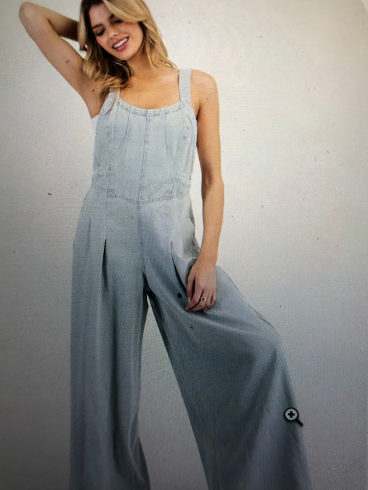 Scoop Neck Slvless Jumpsuit