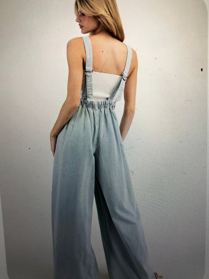 Scoop Neck Slvless Jumpsuit