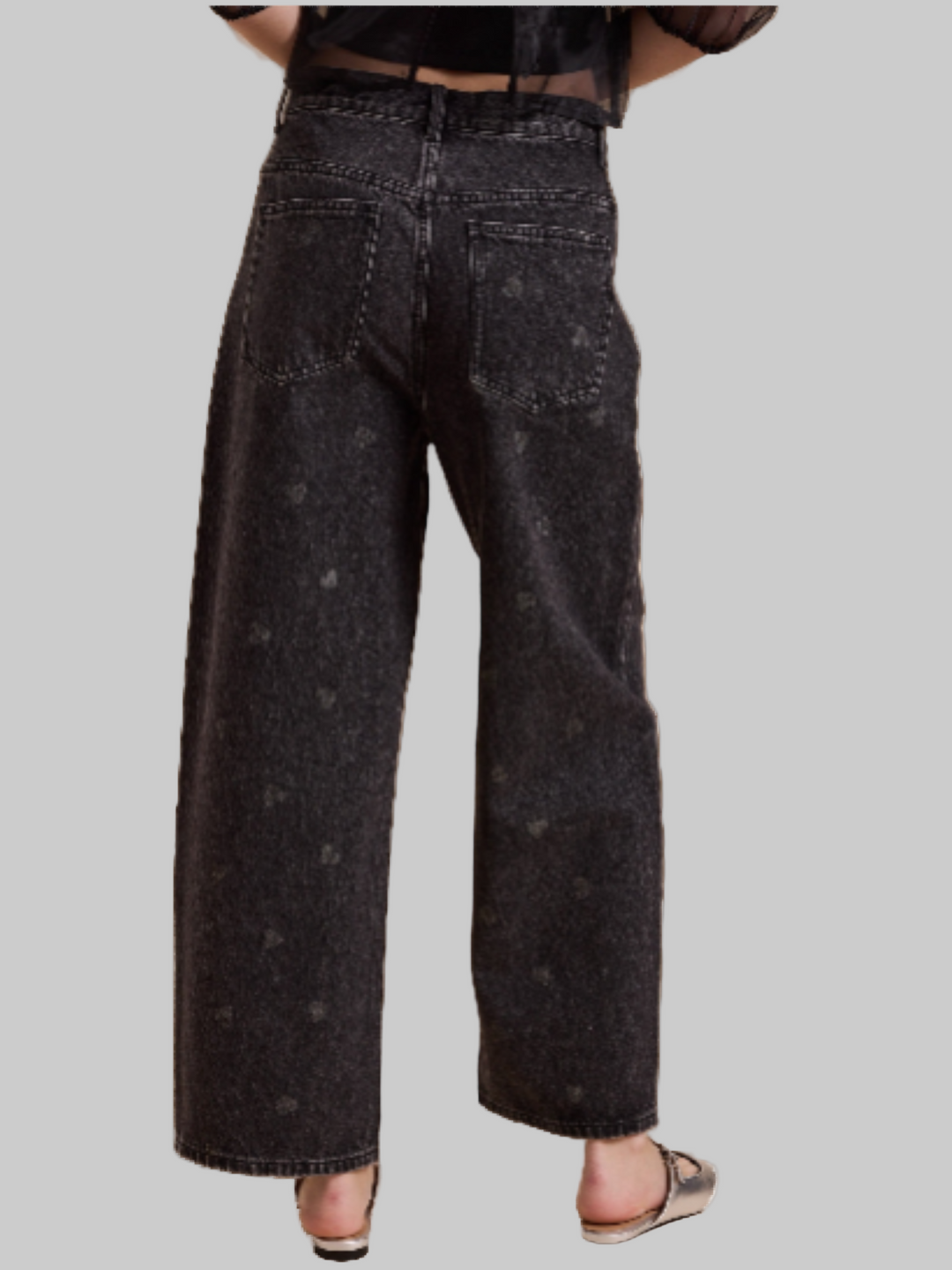 Denim Jeans w/Hearts
