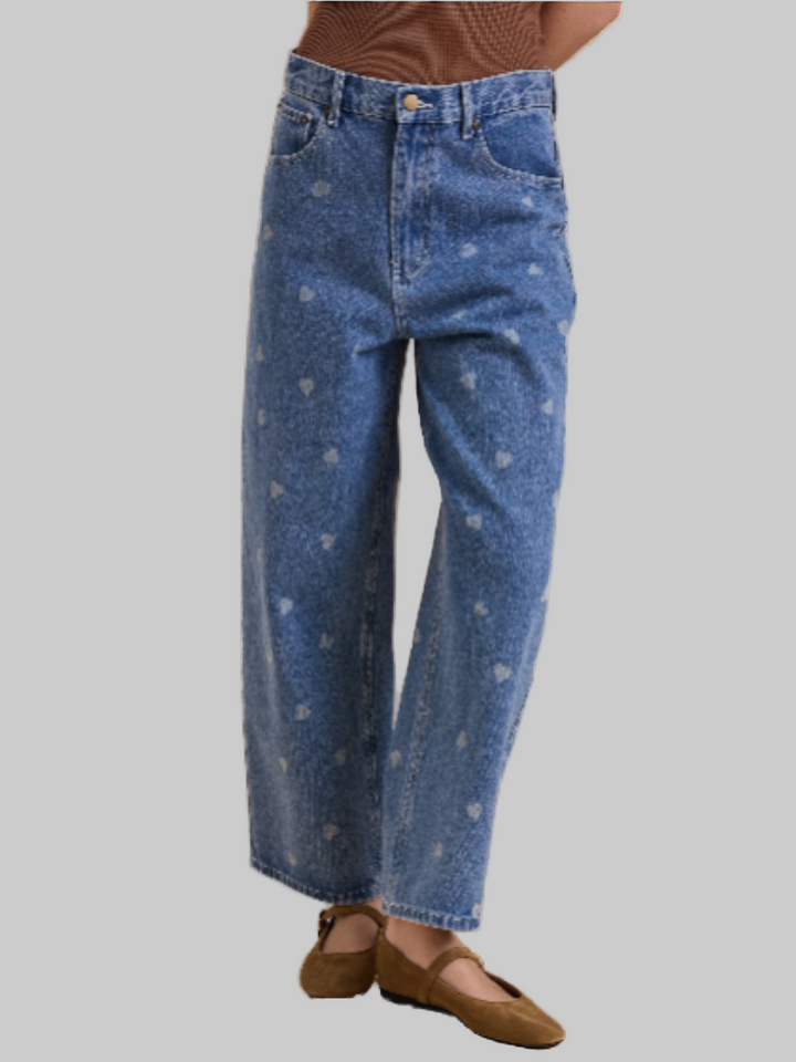 Denim Jeans w/Hearts