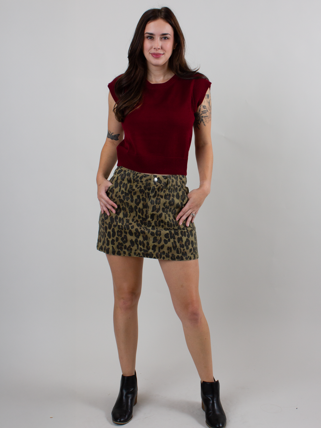 Leo Cargo Mini Skirt