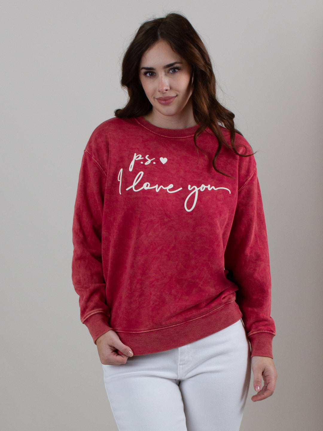 P.S I Love You Graphic Sweatshirt