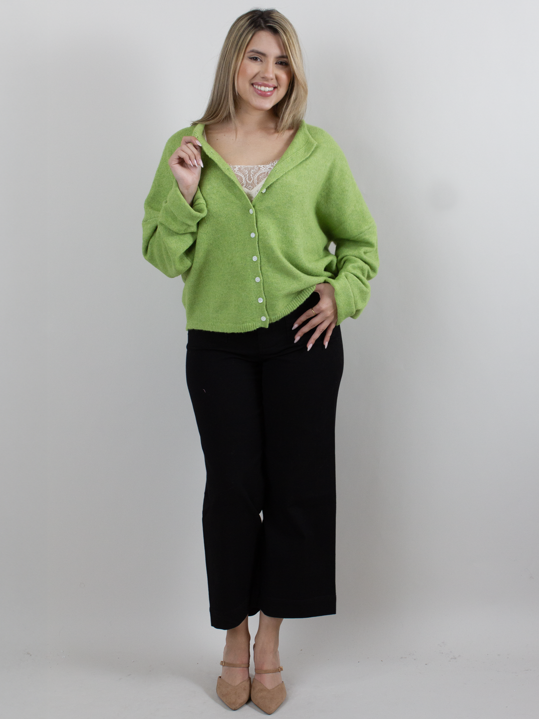 Avocado Cardigan