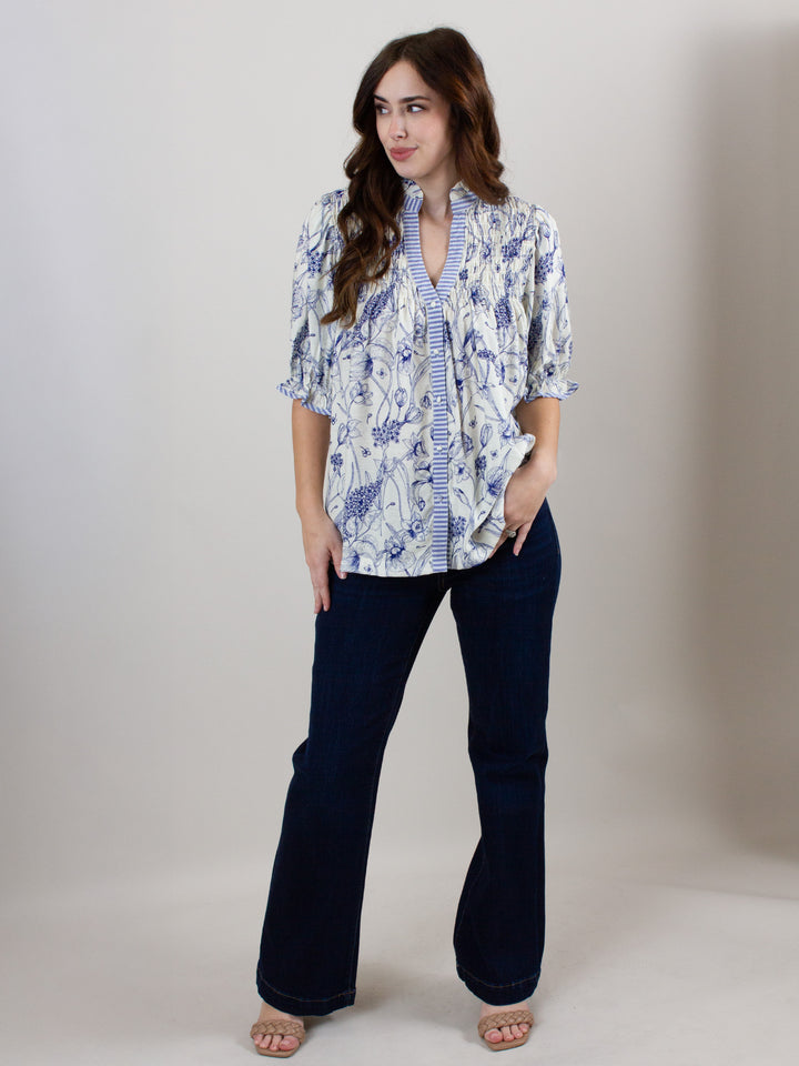 Louise Button Blouse