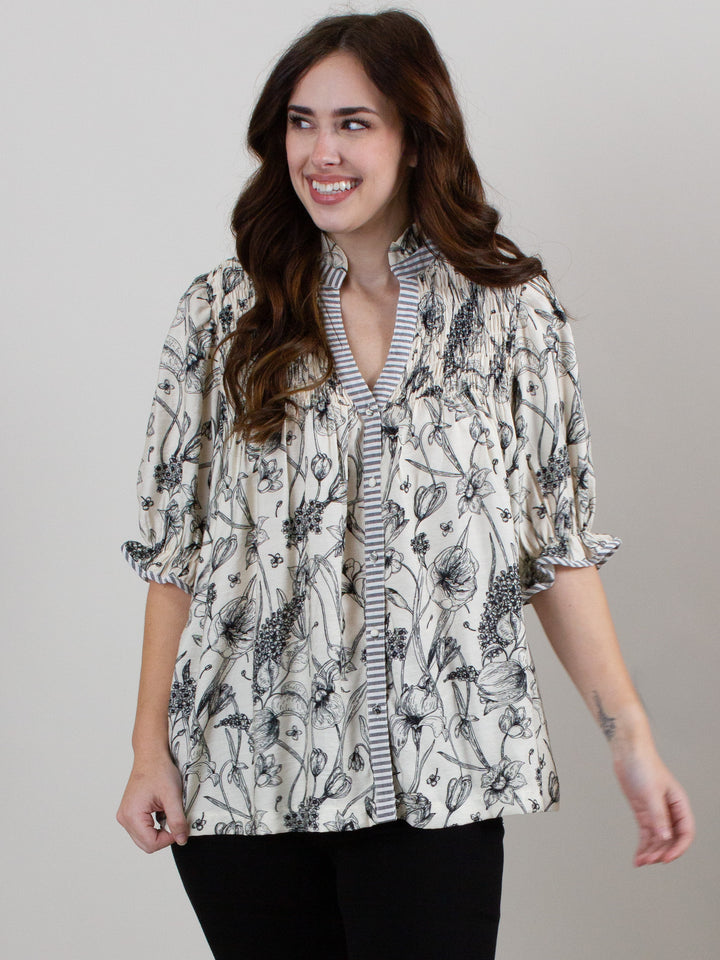 Louise Button Blouse